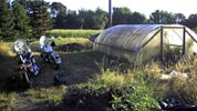 The greenhouse and the motorcycles