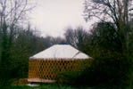 The yurt with a white cap