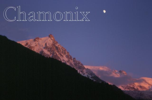 Alpenglow from Chamonix