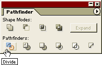 [select 'divide' from the Pathfinder palette]