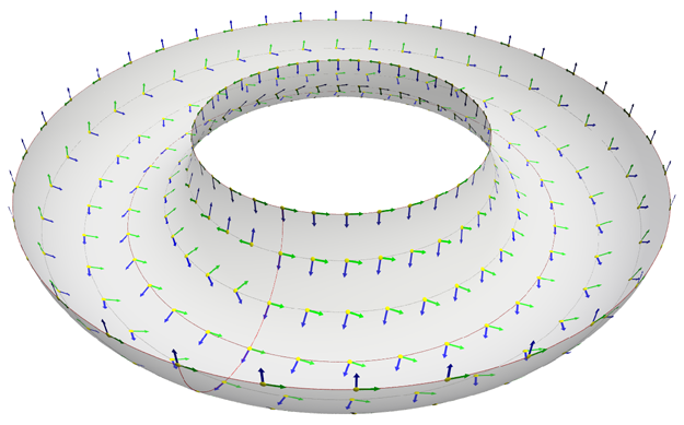 [parallel transport along bottom half of torus]